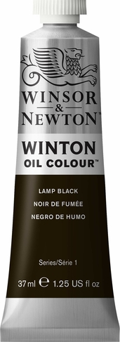 Winsor & Newton Winton Oil Colour 37ml Lamp Black