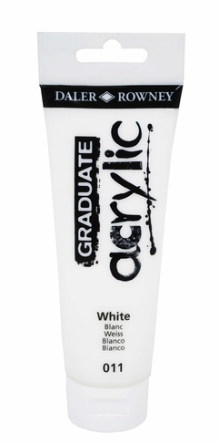 Daler-Rowney Graduate Acrylic 120ml Paint Tube White