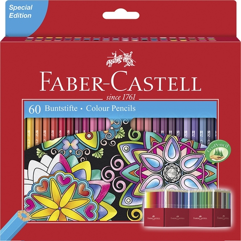 Faber-Castell Sustainable Colouring Pencil Case (Pack of 60)