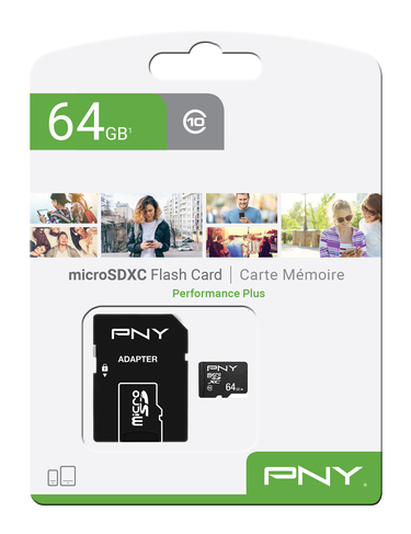 PNY 64 GB Performance Plus microSD Card