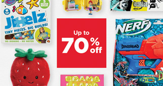 Up to 70% off toy sale