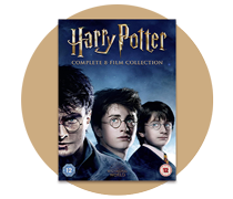 Harry Potter books, DVDs and games