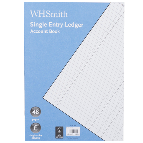 WHSmith Single Entry A4 Ledger