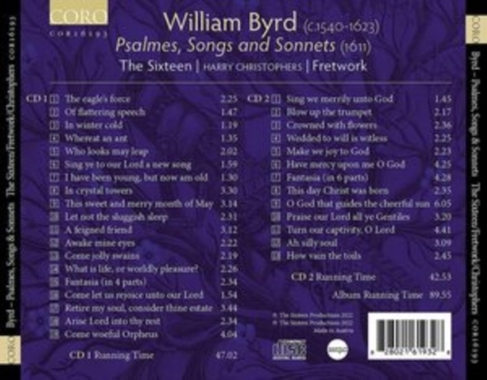 William Byrd: Psalmes, Songs and Sonnets 1611