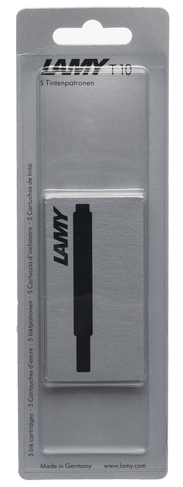 LAMY T 10 Ink Cartridges, Black Ink (Pack of 5)