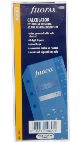 Filofax Personal Multifit Slim Calculator