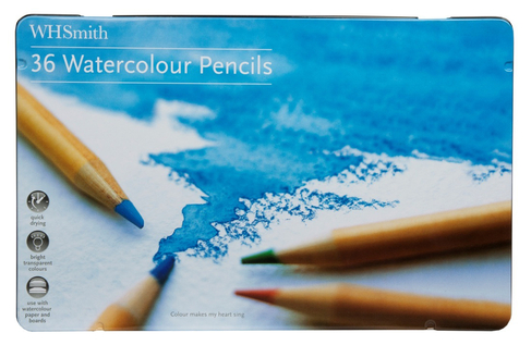 WHSmith Watercolour Colouring Pencils (Pack of 36)