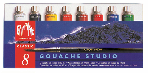 Caran d'Ache Gouache Studio Paint Tubes (Pack of 8)