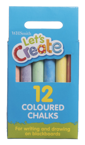 WHSmith Multi Chalks (Pack of 12)