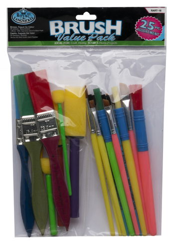 Value Paint Brushes (Pack of 25)