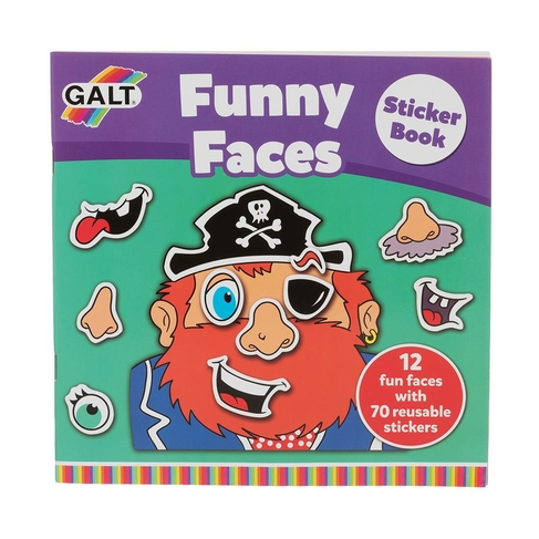 GALT Funny Faces Sticker Book