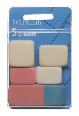 WHSmith 5 Erasers