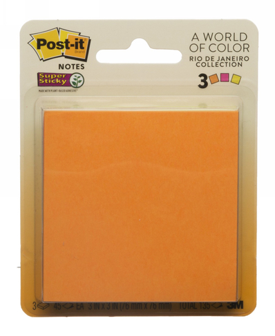 Post-it Sticky Notes 3 Colours