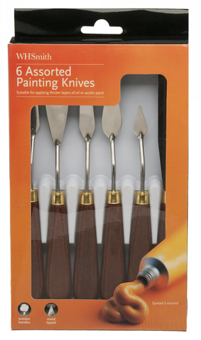 WHSmith Assorted Oil & Acrylic Painting Knives