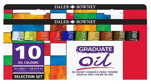 Daler-Rowney Graduate Oil Selection Set of 10x38ml