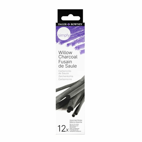 Daler-Rowney Simply Willow Charcoal Set of 12