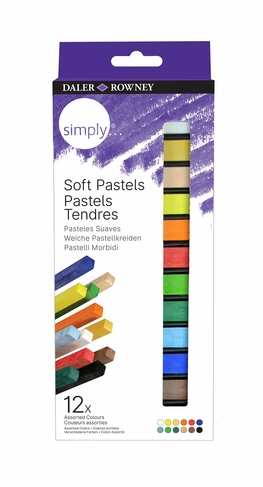 Daler-Rowney Simply Soft Pastels (Pack of 12)