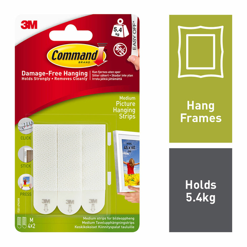 Command Medium Picture Hanging Strips (Pack of 4)