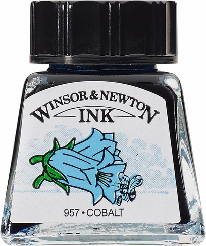 Winsor & Newton Drawing Ink 14ml Cobalt Blue