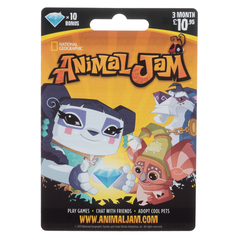 Animal Jam 3 Month 10.95 Gift Card