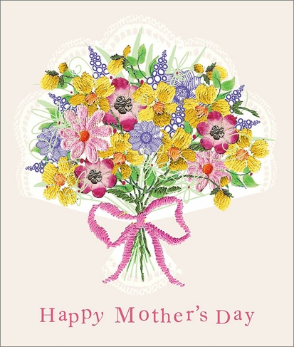 Portfolio Bouquet of Flowers Mother's Day Greeting Card              