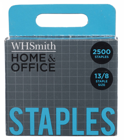 WHSmith Home & Office Staples 13/8 (Pack of 2500)