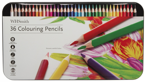 WHSmith Artist's Colouring Pencils (Pack of 36)