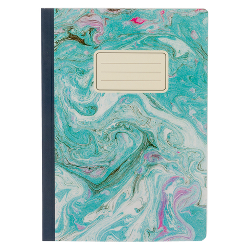 WHSmith Pastel Marble Effect A5 Notebook