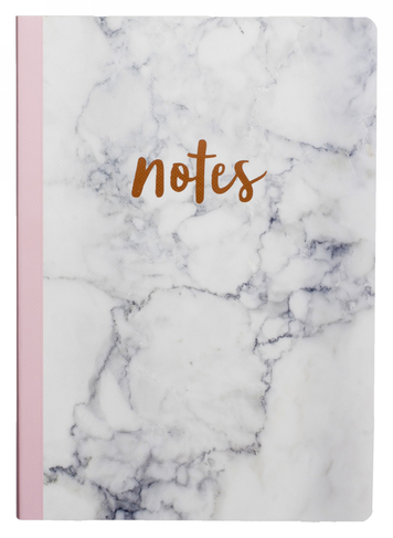 WHSmith Marble Effect A5 Wide Ruled Exercise Book