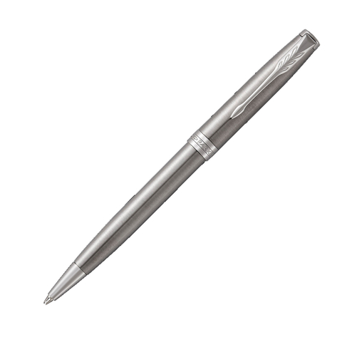 Parker Sonnet Ballpoint Pen, Stainless Steel with Palladium Trim, Medium, Black Ink, Gift Box
