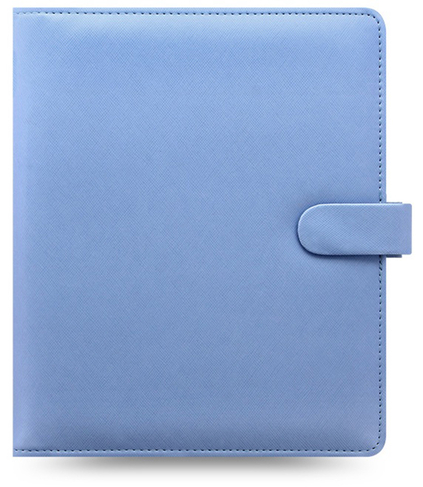 Filofax Saffiano A5 Leather Look Organiser Vista Blue