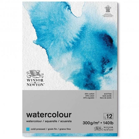 Winsor & Newton A5 Watercolour Paper Pad 12 Sheets