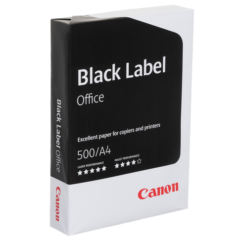 Canon A4 Black Label Office 75GSM Printer Paper 500 Sheets