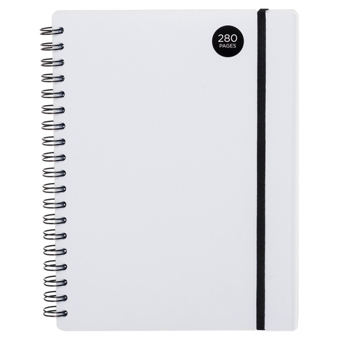 WHSmith Clear Frosted B5 Wide Ruled Notebook