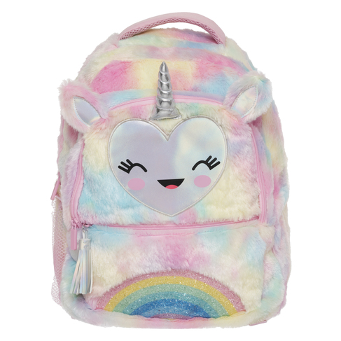 WHSmith Unicorn Fur Maxi Backpack