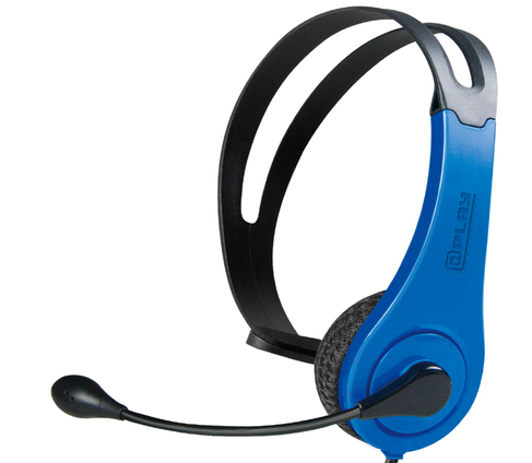 @Play PS4 Wired Chat Headset Black & Blue