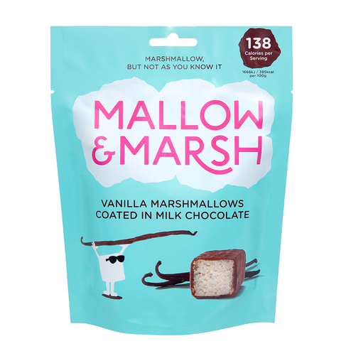 Mallow & Marsh Vanilla Marshmallows Coated in Milk Chocolate