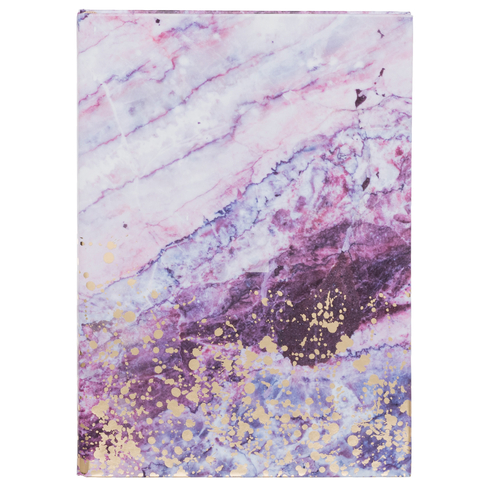 WHSmith Purple Marble A5 Notebook
