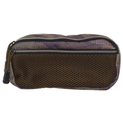 WHSmith Green Camouflage Triple Zip Chunky Pencil Case