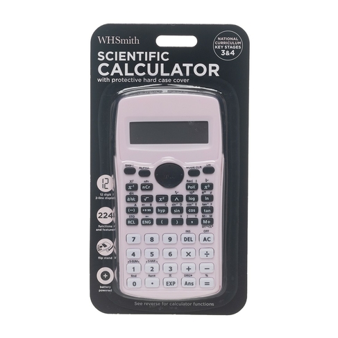 WHSmith Scientific Calculator Pastel Pink
