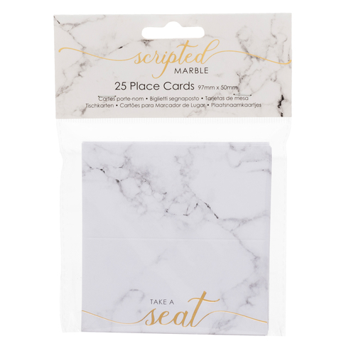 Neviti Scripted Marble Place Cards (Pack of 25)