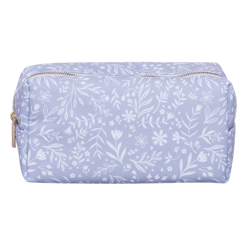 WHSmith Floral Grey Recycled Cube Pencil Case