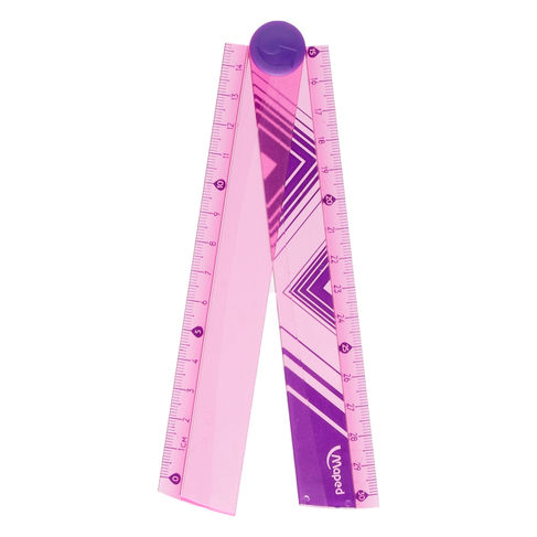 Maped Cosmic Assorted Colours 30cm Pliable Folding Ruler