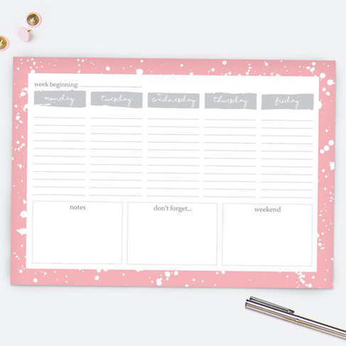 Dotty About Paper Make Your Mark A4 Pad Desk Planner