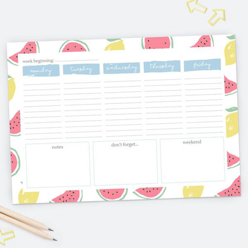 Dotty About Paper Fresh Ideas A4 Pad Desk Planner