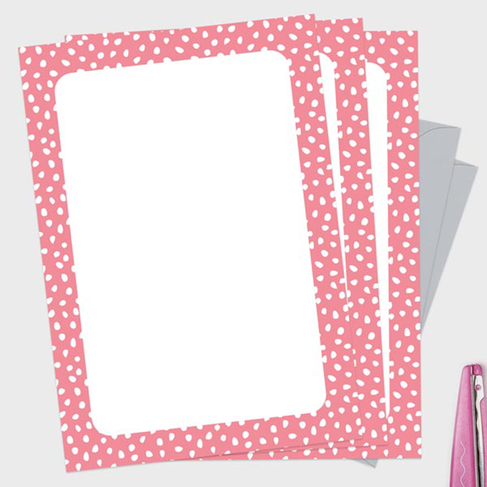 Dotty About Paper Pinking Out Loud Notelet Writing Set (Pack of 20)