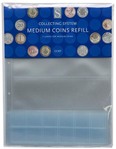 WHSmith Collecting System Medium Coins Refills CCR7 (Pack of 3)