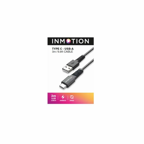 InMotion Black 3M Type C - USB-A Cable