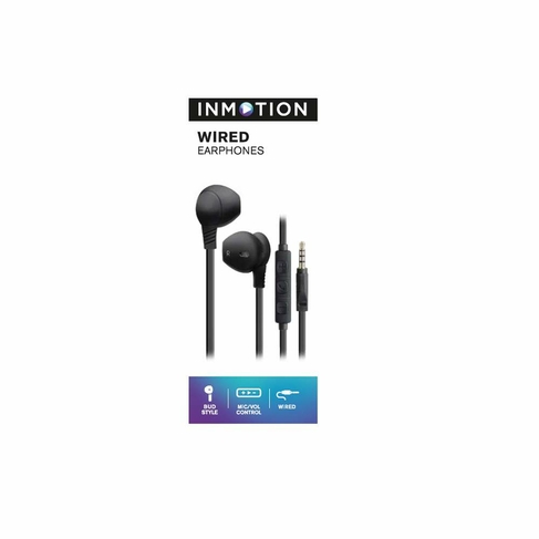 InMotion Black Wired In-Ear Earphones