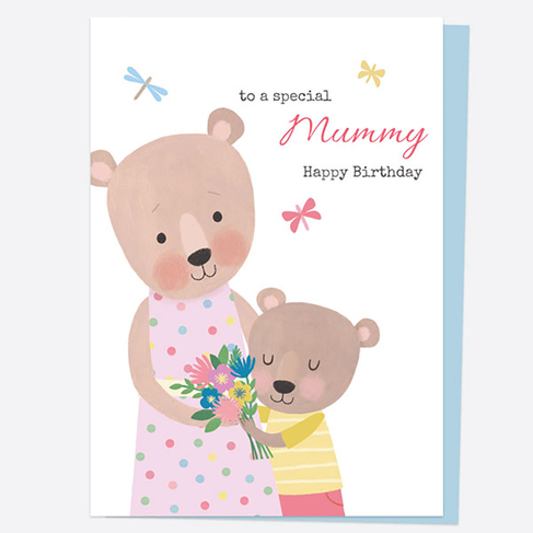 Dotty About Paper Dotty Bear Hug Happy Birthday Mummy Card